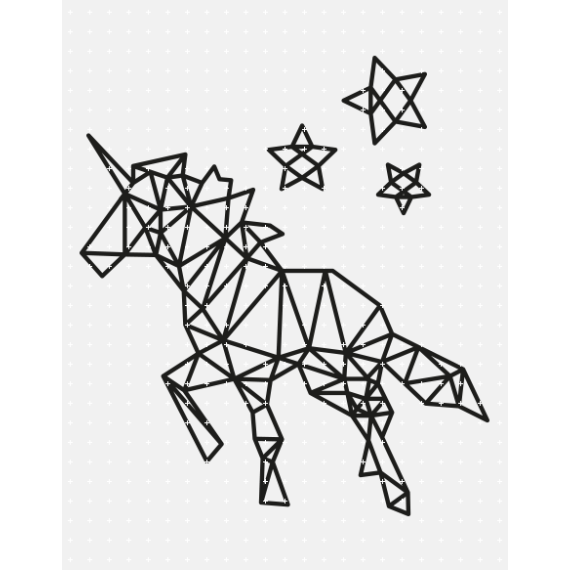 Plotter Datei "Geo-Einhorn" - FYNNZILLA